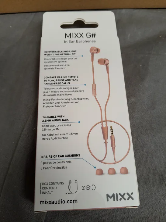 10 x BRAND NEW BOXED AND SEALED MIXX G# IN EAR EARPHONES 