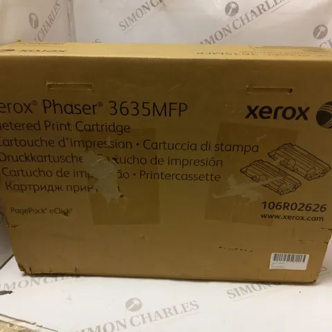 BOXED AND SEALED XEROX PHASER 3635MFP METERED PRINT CARTRIDGE