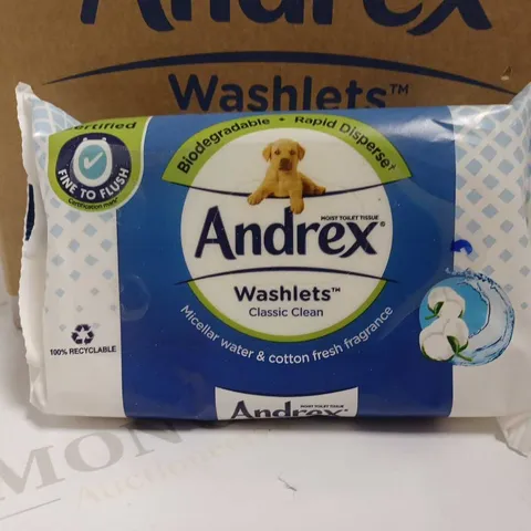 BOX OF APPROX 12 PACKS OF ANDREX WASHLETS