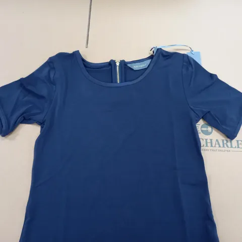 RUTH LANGSFORD TOP NAVY XS