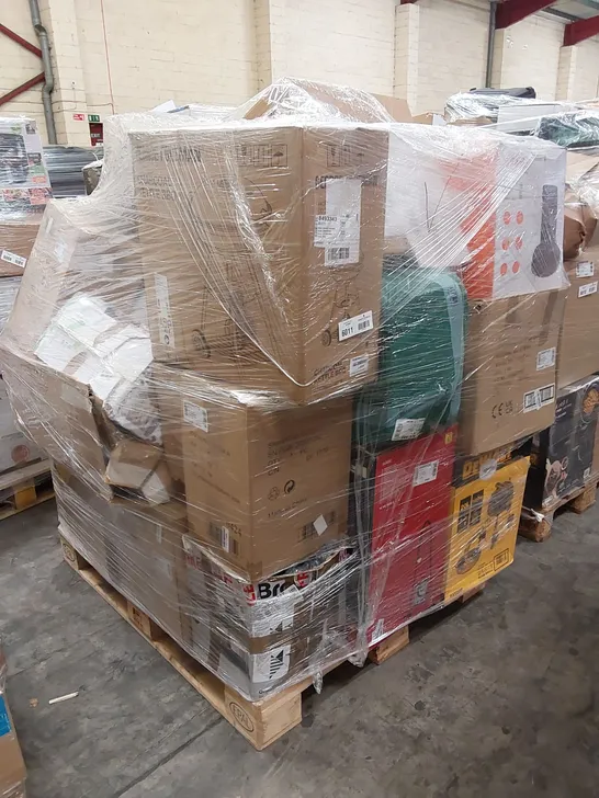 PALLET OF APPROXIMATELY 25 UNPROCESSED RAW RETURN HOUSEHOLD AND ELECTRICAL GOODS TO INCLUDE;