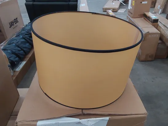 BOXED DESIGNER SHADE FOR A FREESTANDING FLOOR LAMP 