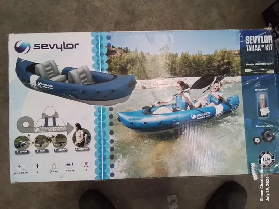 BOXED SEVYLOR TAHAA INFLATABLE KAYAK