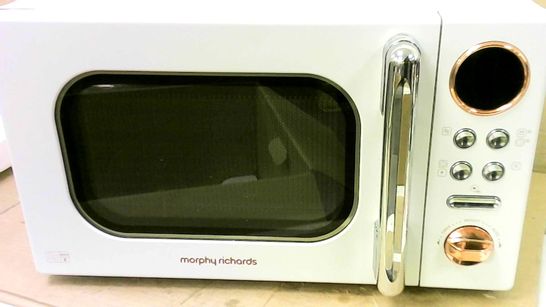 MORPHY RICHARDS 20L 800W WHITE AND ROSE GOLD MICROWAVE 