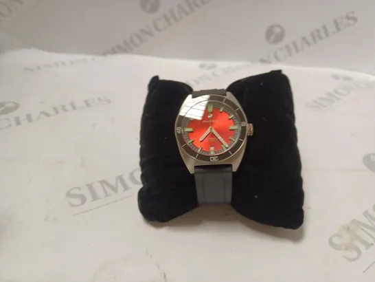 RAOUL U BRAWN RED FACE, BLACK BOXED WATCH 