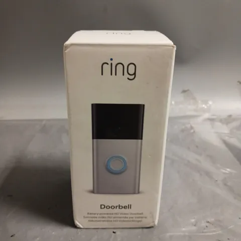 BOXED AND SEALED RING VIDEO DOORBELL (2ND GEN) - SATIN NICKEL