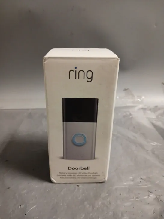 BOXED AND SEALED RING VIDEO DOORBELL (2ND GEN) - SATIN NICKEL