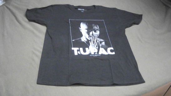 TUPAC BLACK T-SHIRT MEDIUM