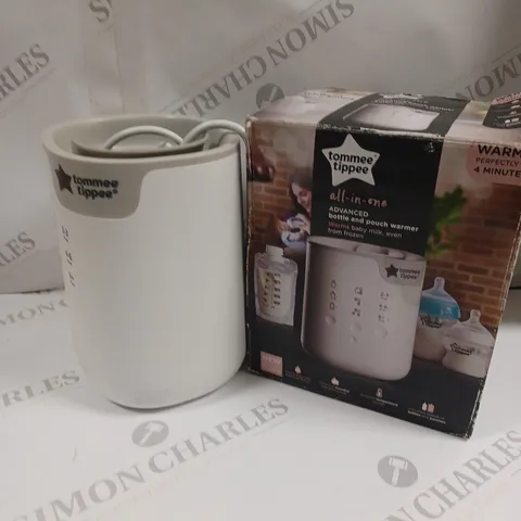 BOXED TOMMEE TIPPEE ALL IN ONE ADVANCED BOTTLE & POUCH WARMER 