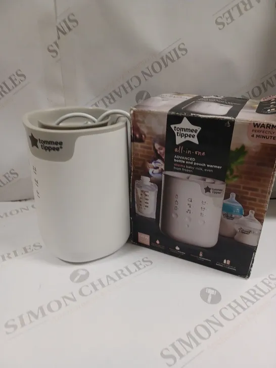 BOXED TOMMEE TIPPEE ALL IN ONE ADVANCED BOTTLE & POUCH WARMER 