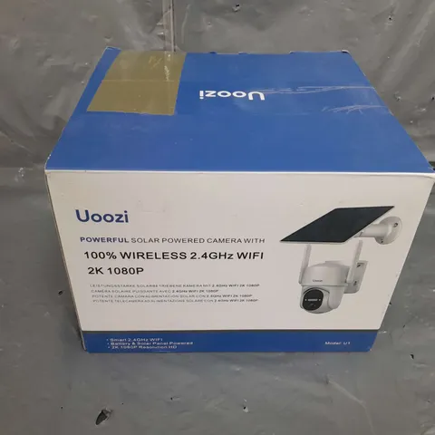 BOXED UOOZI SOLAR POWERED CAMERA