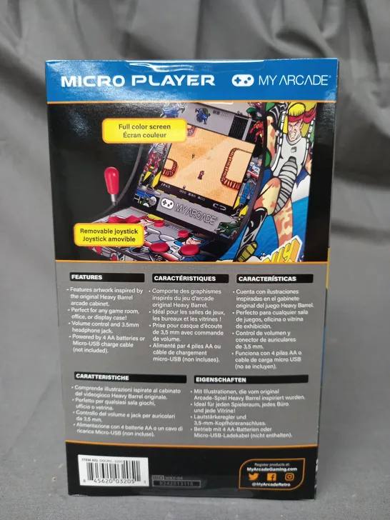 BOXED MY ARCADE HEAVY BARREL MICRO PLAYER