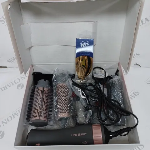 BOXED OPTI-BEAUTY HOT AIR-STYLER WITH ACCESSORIES 