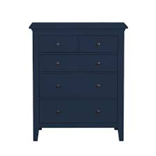 BOXED LYNTON 5 DRAWERCHEST NAVY