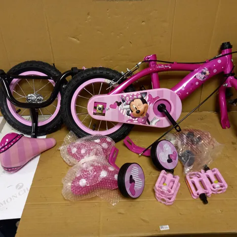 HUFFY DISNEY MINNIE MOUSE KIDS BIKE 12 INCH PINK FOR 3-5 YEAR OLD