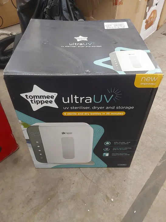 BOXED TOMMEE TIPPEE ULTRA UV STERILISOR FOR BABY BOTTLES  RRP £149