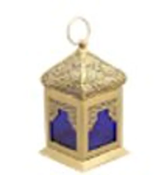 DOORBUSTER - HANDMADE MOROCCAN STYLE LED LANTERN WITH GOLDEN FINISH (3XAAA BATTERY REQUIRED)