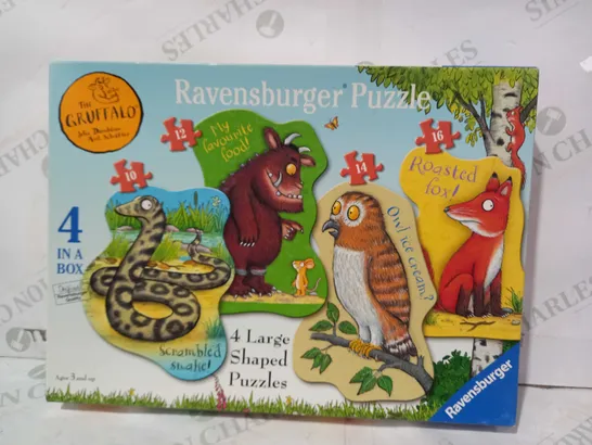 RAVENSBURGER THE GRUFFALO 4 LARGE SHAPED PUZZLES