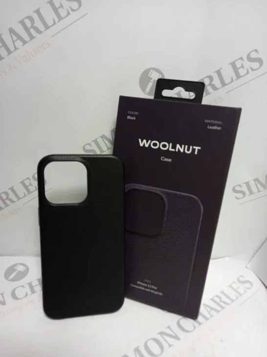 BOXED WOOLNUT LEATHER PROTECTIVE SMARTPHONE CASE FOR IPHONE 13 PRO 