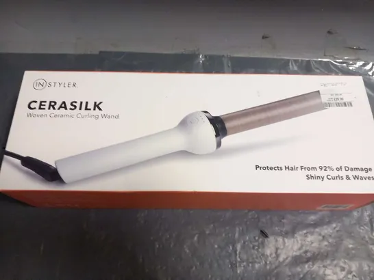 BOXED INSTYLER CERASILK WOVEN CERAMIC CURLING WAND