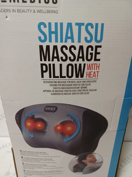 HOMEDICS SHIATSU MASSAGE PILLOW, WITH HEAT