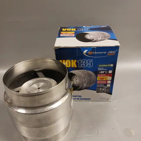 BOXED MMOTORS JSC VOK135 IN-LINE AXIAL FAN 