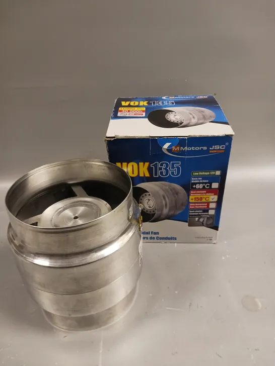 BOXED MMOTORS JSC VOK135 IN-LINE AXIAL FAN 