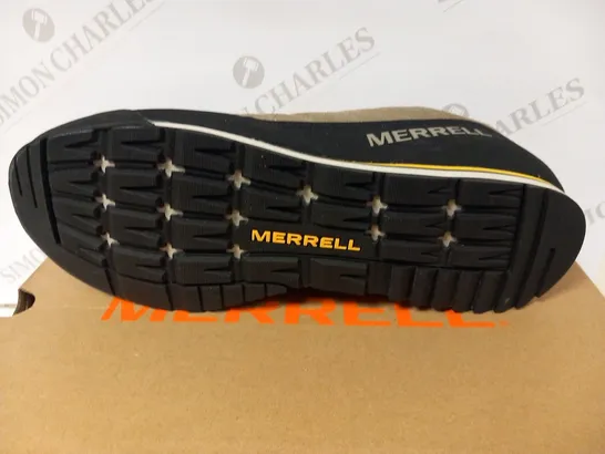 BOXED MERRELL CATALYST SUEDE BRINDLE SIZE 14