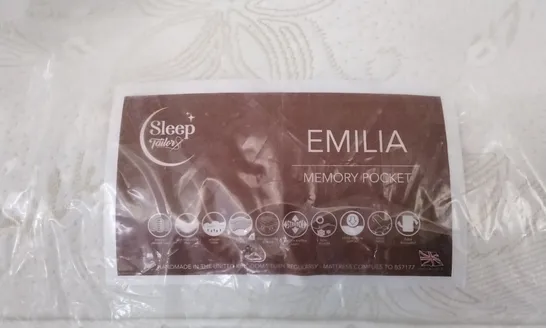 QUALITY BAGGED SLEEP TAYLOR EMILIA 1000 POCKET SPRUNG DOUBLE 4'6" MATTRESS