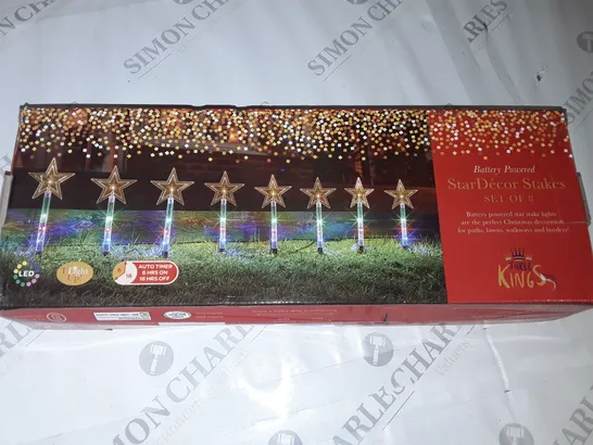 BOXED STARDECOR SET OF 8 STAKES