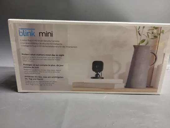 BOXED AND SEALED BLINK MINI SMART INDOOR SECURITY CAMERAS