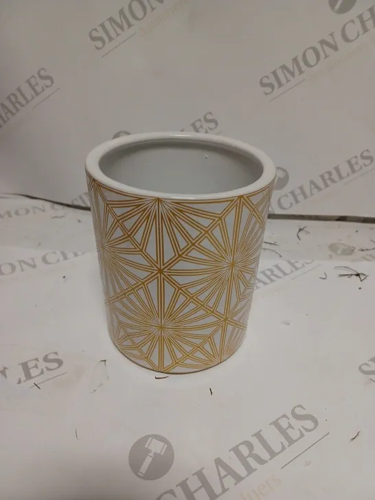 GOLD FOIL CANDLE/PLANT HOLDER