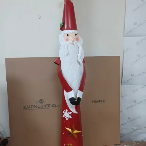 METAL SANTA CHRISTMAS DECORATION 102CM