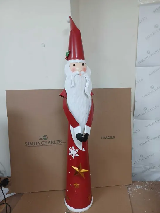 METAL SANTA CHRISTMAS DECORATION 102CM