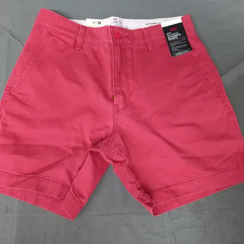 LEVI'S XX CHINO AUTHENTIC SHORTS IN RED SIZE 30