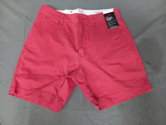 LEVI'S XX CHINO AUTHENTIC SHORTS IN RED SIZE 30