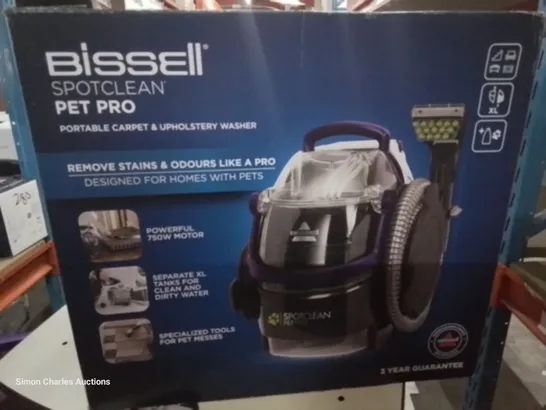 BOXED BISSELL SPOTCLEAN PET PRO PORTABLE CARPET & UPHOLSTERY WASHER