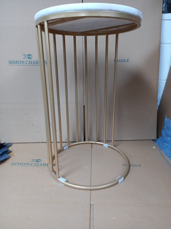 HARPER SOFA SIDE TABLE ( GOLD) RRP £109