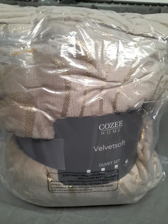 COZEE HOME VELVET SOFT DUVET SET SUPER KING SIZE 