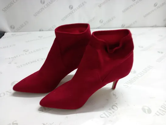 JOHN LEWIS OLIVIA RED PULL ON STILETTOS - 6