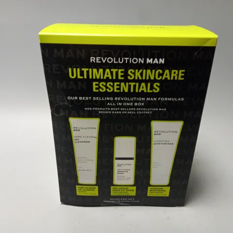 BOXED AND SEALED REVOLUTION MAN ULTIMATE SKINCARE ESSENTIALS