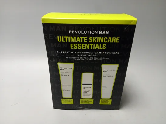 BOXED AND SEALED REVOLUTION MAN ULTIMATE SKINCARE ESSENTIALS