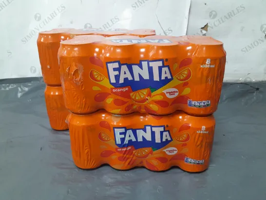 LOT OF 4 8-PACKS OF FANTA ORANGE