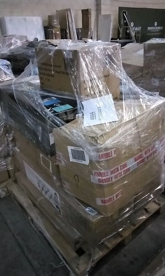 PALLET OF APPROXIMATELY 9 ASSORTED ITEMS INCLUDING NINJA FOODIE MAXI, FOLDING MAGNETIC BIKE AND SHARK CORDLESS VACUUM,