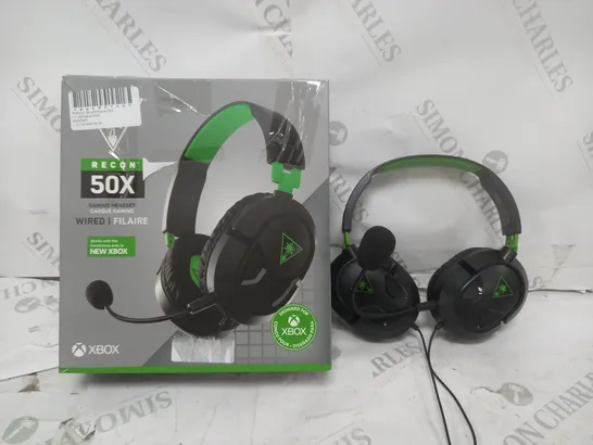 BOX OF APPROX 5 TURTLE BEACH RECON 50X HEADSETS IN BLACK 