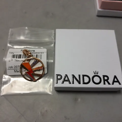 PANDORA BOLT THEMED NECKLACE PENDANT IN BOX