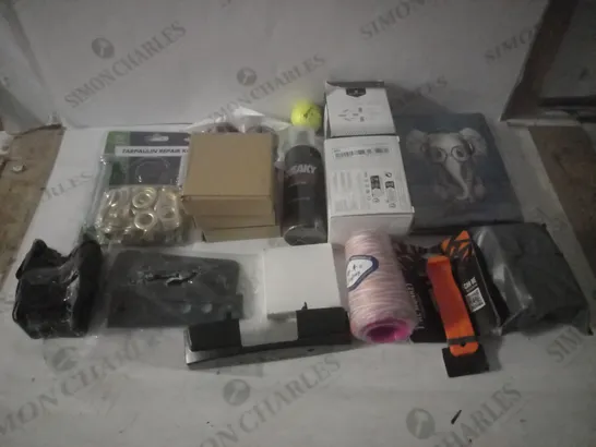 GROUP OF APPROX 15 ASSORTED ITEMS TO INCLUDE KINDLE CASES, TRAVEL ADAPTER, SHOE SPRAY ETC