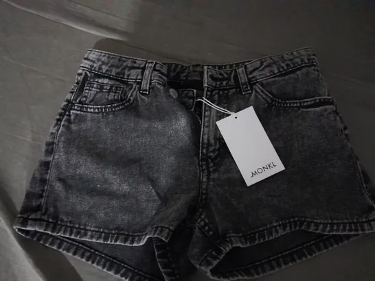 MONKL DENIM SHORTS SIZE 6 