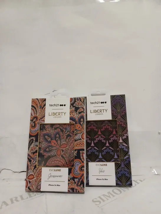 LOT OF 16 X  TECH21 LIBERTY LONDON EVOLUXE GROSVENOR IPHONE XS - 61 X TECH21 LIBERTY LONDON CASE IPHONE XS MAX CASES