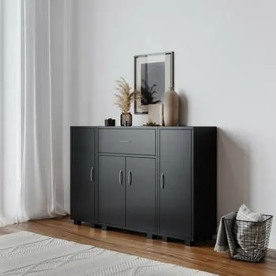 BOXED EBERN DESIGNS SIDEBOARD HIGH GLOSS BLACK